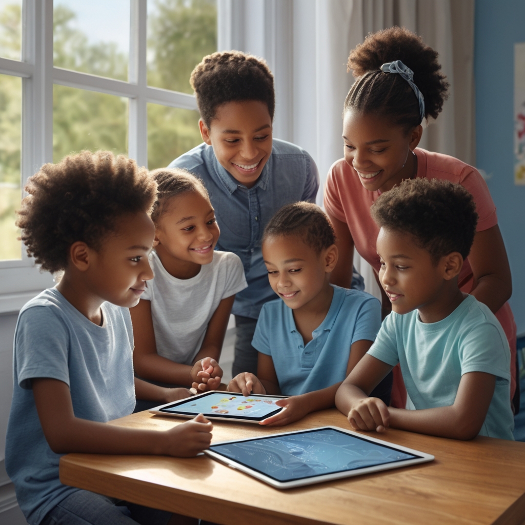 Kids learning together
